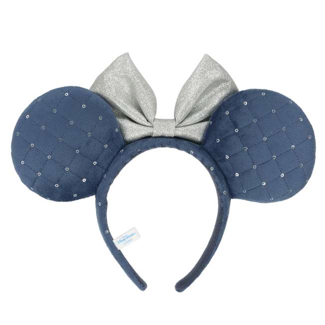 TDR - Minnie Mouse "Diamond Rhombus Check" Pattern Ear Headband (Color: Navy)