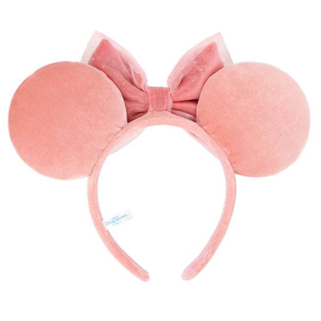 TDR - Minnie Mouse "Sheer Tulle" Ribbon Ear Headband Color: Pink (Release Date: Feb 13, 2025)