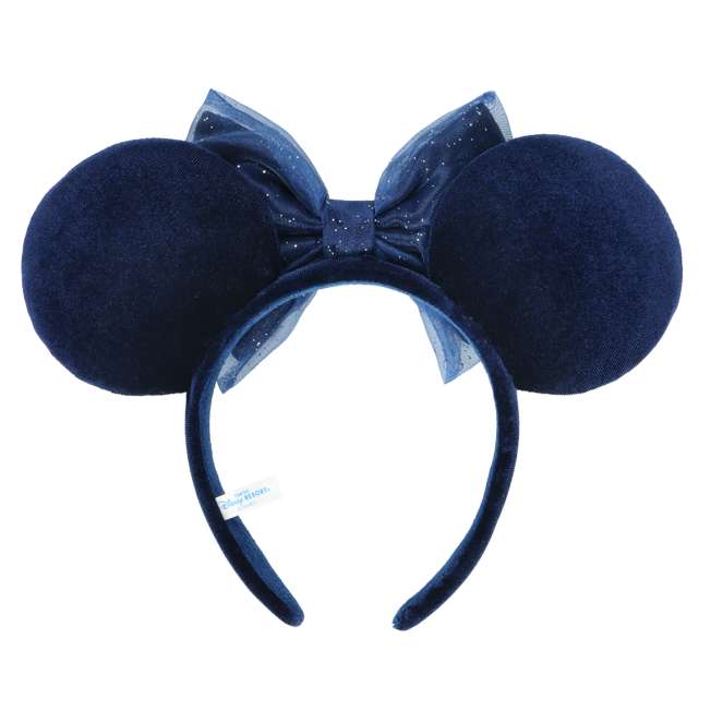 TDR - Minnie Mouse "Sheer Tulle" Ribbon Ear Headband Color: Navy (Release Date: Feb 13, 2025)