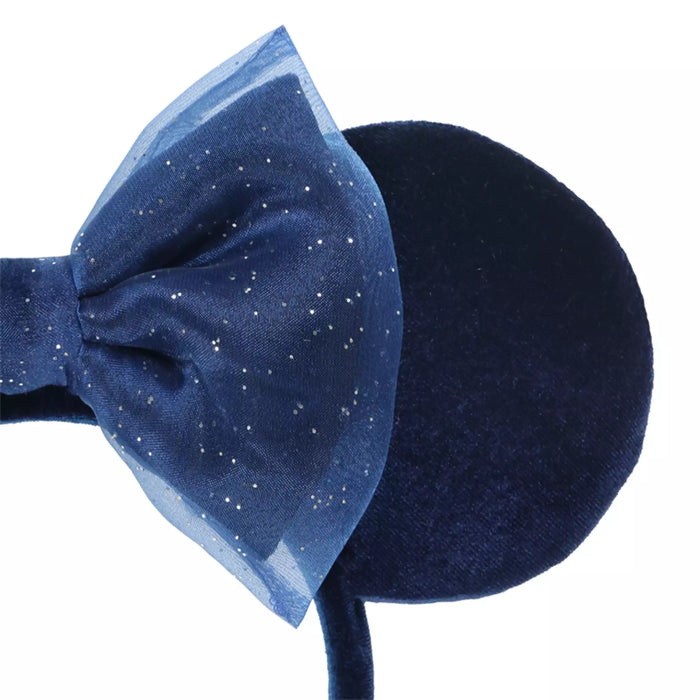 TDR - Minnie Mouse "Sheer Tulle" Ribbon Ear Headband Color: Navy (Release Date: Feb 13, 2025)