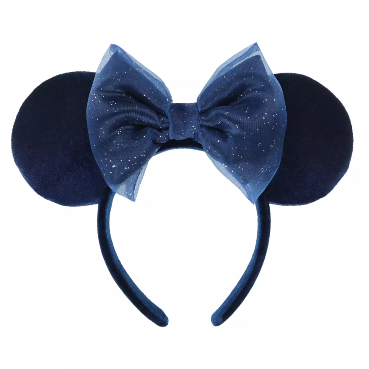 Disney 2025 Holographic Rainbow Bow Minnie Ears Headband - Navy & Rainbow NWT 2025 Sequin SHDR Minnie Mouse Pride Love Disney main image 3