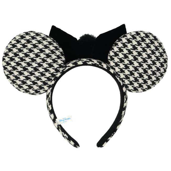 TDR - Minnie Mouse "Houndstooth Pattern" Ear Headband (Release Date: Oct 2, 2025)