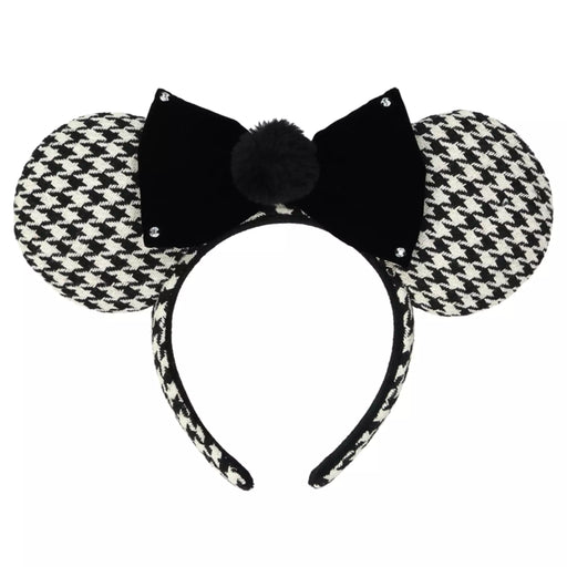 TDR - Minnie Mouse "Houndstooth Pattern" Ear Headband (Release Date: Oct 2, 2025)