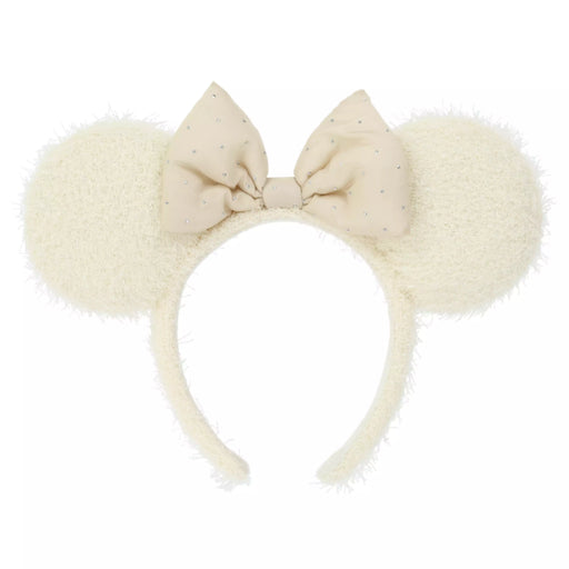 TDR - Enjoy Winter Fashion Collection x Minnie Mouse Fluffy Ear Headband Color: White (Release Date: Oct 16, 2025)
