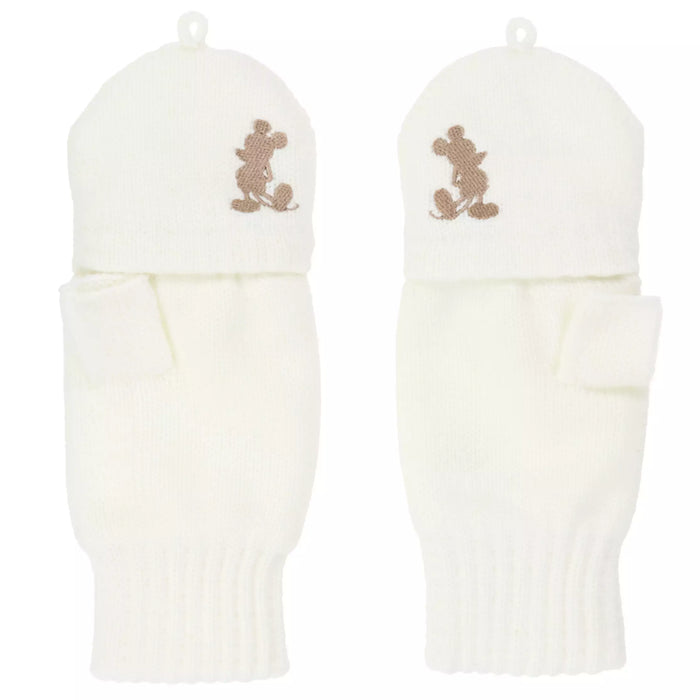 TDR - Enjoy Winter Fashion Collection x Mickey Mouse Fluffy Mittens for Adults Color: White (Release Date: Oct 16, 2025)