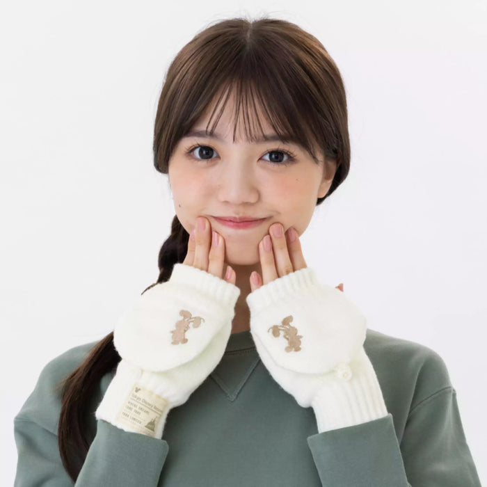 TDR - Enjoy Winter Fashion Collection x Mickey Mouse Fluffy Mittens for Adults Color: White (Release Date: Oct 16, 2025)