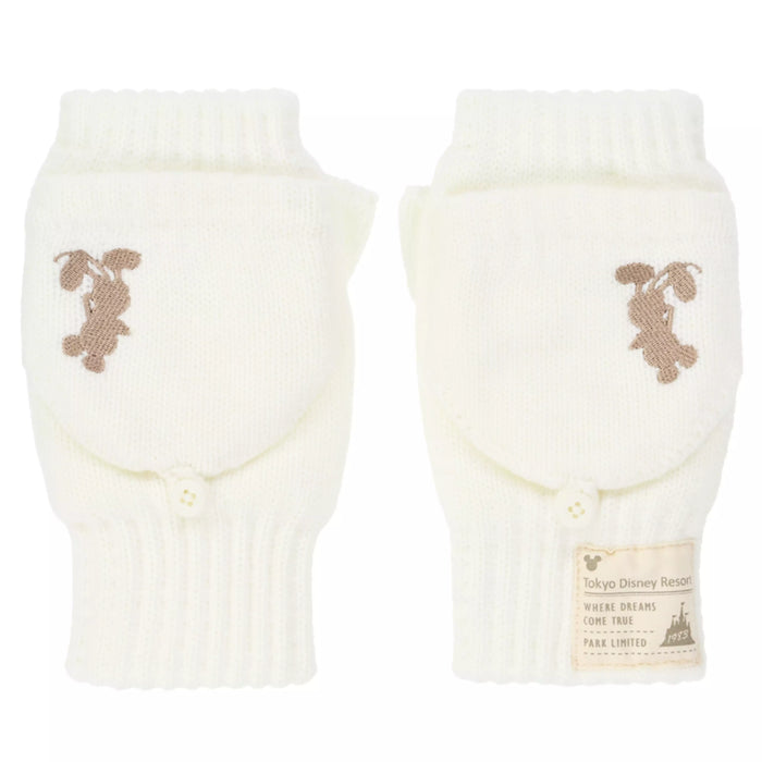 TDR - Enjoy Winter Fashion Collection x Mickey Mouse Fluffy Mittens for Adults Color: White (Release Date: Oct 16, 2025)