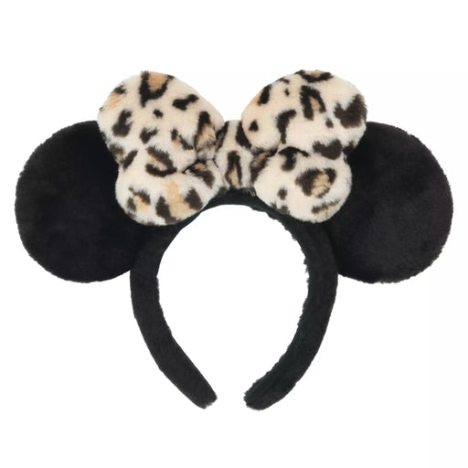 TDR - Enjoy Winter Fashion Collection x Minnie Mouse Leopard Print Fluffy Ear Headband (Release Date: Oct 16, 2025) (Pre Order, Restock Date is Unknown)
