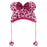 TDR - Enjoy Winter Fashion Collection x Minnie Mouse Leopard Print Fluffy Fan Cap for Adults Color: Pink (Pre Order, Restock Date is Unknown)