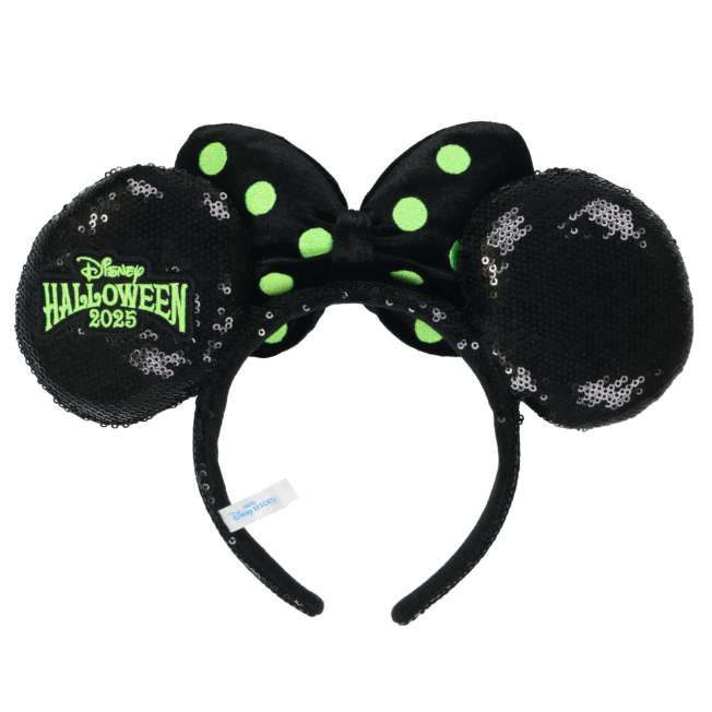 TDR - 2025 Mickey & Friends Disney Halloween "Happy Haunting!" Collection x Minnie Mouse Sequin Ear Headband (Release Date: Sept 16, 2025)