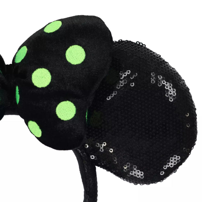 TDR - 2025 Mickey & Friends Disney Halloween "Happy Haunting!" Collection x Minnie Mouse Sequin Ear Headband (Release Date: Sept 16, 2025)