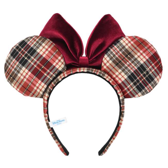TDR - Minnie Mouse "Checkered Pattern" Ear Headband Color: Red (Release Date: Oct 2, 2025)