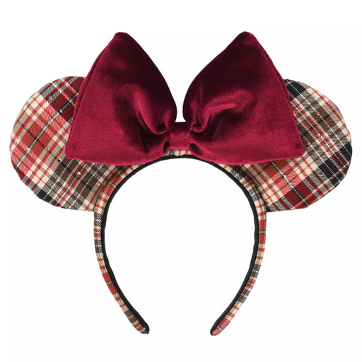 TDR - Minnie Mouse "Checkered Pattern" Ear Headband Color: Red (Release Date: Oct 2, 2025)