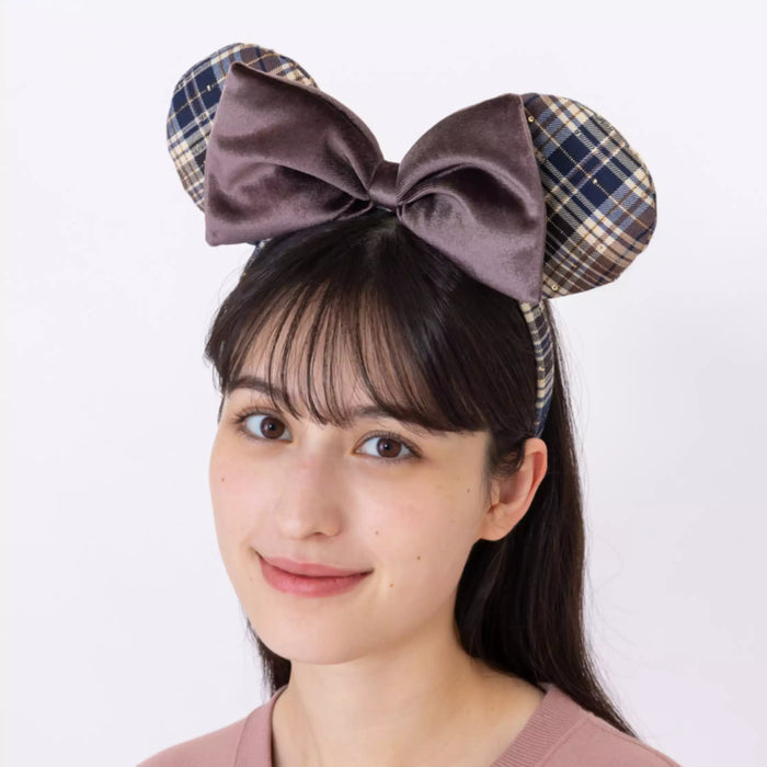 TDR - Minnie Mouse "Checkered Pattern" Ear Headband Color: Brown (Release Date: Oct 2, 2025)