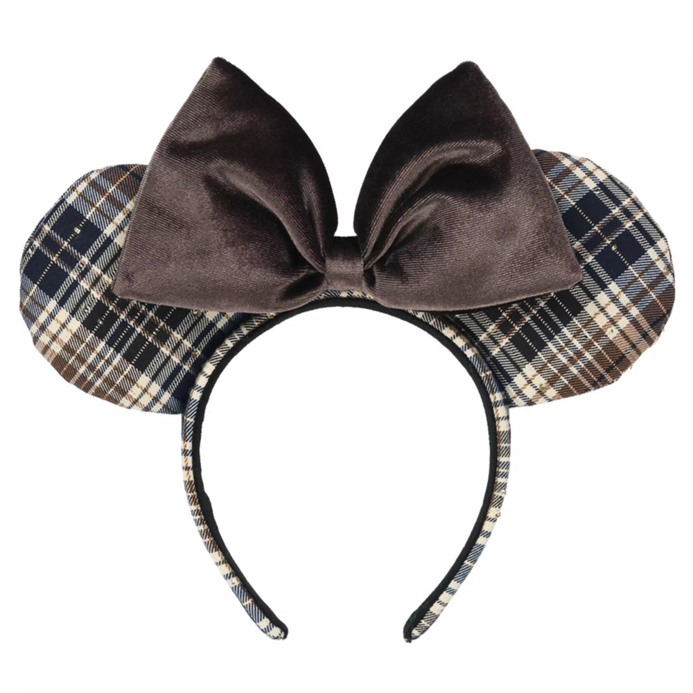 TDR - Minnie Mouse "Checkered Pattern" Ear Headband Color: Brown (Release Date: Oct 2, 2025)