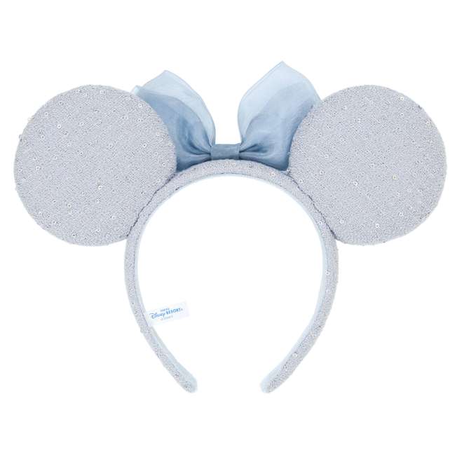 TDR - Minnie Mouse Tweed Fabrics & Sequin Bow Ear Headband Color: Blue (Release Date: Apr 30, 2026)