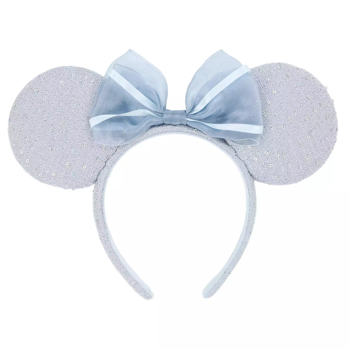 TDR - Minnie Mouse Tweed Fabrics & Sequin Bow Ear Headband Color: Blue (Release Date: Apr 30, 2026)