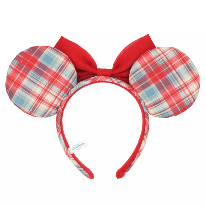 TDR - Minnie Mouse Checkered Ear Headband Color: Red & Blue (Release Date: Apr 30, 2026)