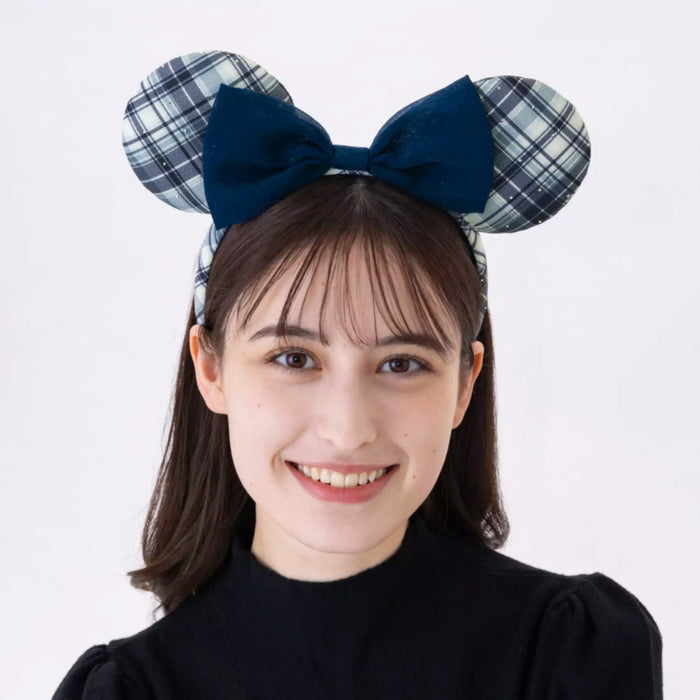 TDR - Minnie Mouse Checkered Ear Headband Color: Black & Blue (Release Date: Apr 30, 2026)