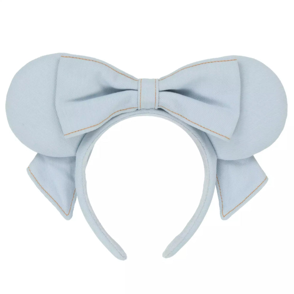 TDR - 2026 Minnie Mouse Denim Style Ear Headband Color: Light Blue (Release Date: Aug 13, 2026)
