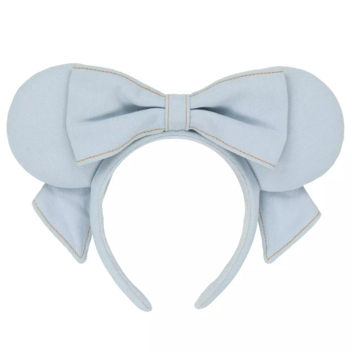 TDR - 2026 Minnie Mouse Denim Style Ear Headband Color: Light Blue (Release Date: Aug 13, 2026)