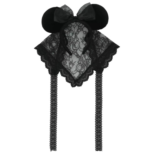 TDR - 2026 Minnie Mouse "Scarf-Like Lace" Ear Headband Color: Black (Release Date: Sep 24, 2026)