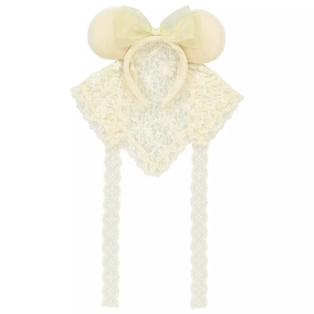TDR - 2026 Minnie Mouse "Scarf-Like Lace" Ear Headband Color: Beige (Release Date: Sep 24, 2026)
