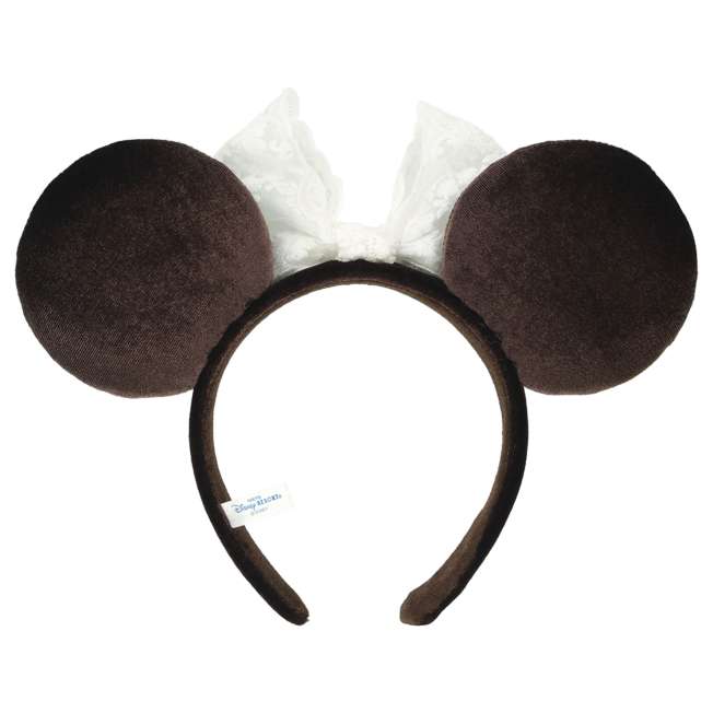 TDR - 2026 Minnie Mouse Lace Bow & Velvet Ear Headband Color: Brown (Release Date: Sep 24, 2026)