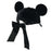 TDR 2026 Mickey Mouse with Ears Suede Hat with Big Bow for Adults Color: Black (Release Date: Oct 22, 2026)