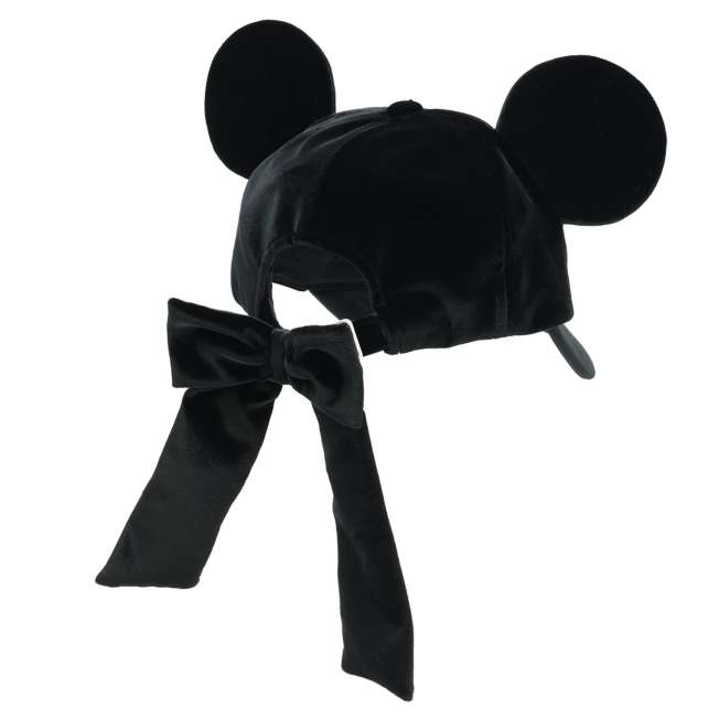 TDR 2026 Mickey Mouse with Ears Suede Hat with Big Bow for Adults Color: Black (Release Date: Oct 22, 2026)