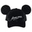 TDR 2026 Mickey Mouse with Ears Suede Hat with Big Bow for Adults Color: Black (Release Date: Oct 22, 2026)