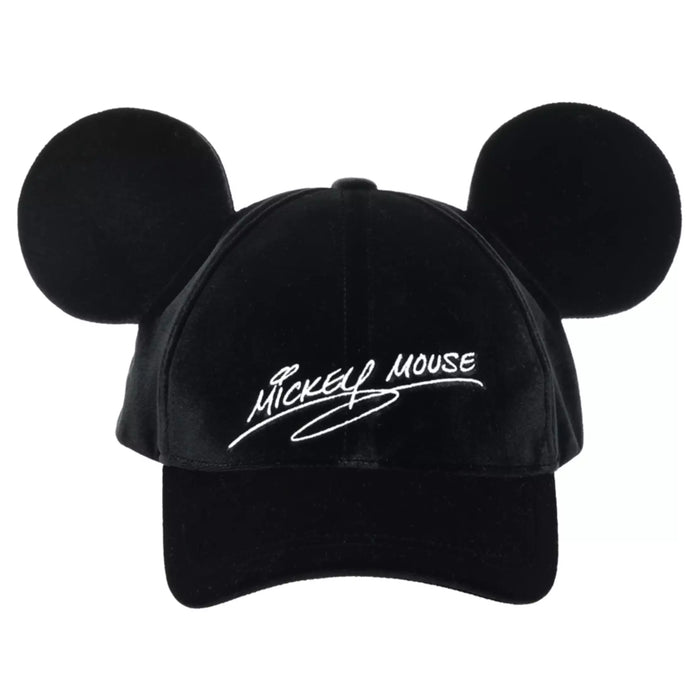 TDR 2026 Mickey Mouse with Ears Suede Hat with Big Bow for Adults Color: Black (Release Date: Oct 22, 2026)