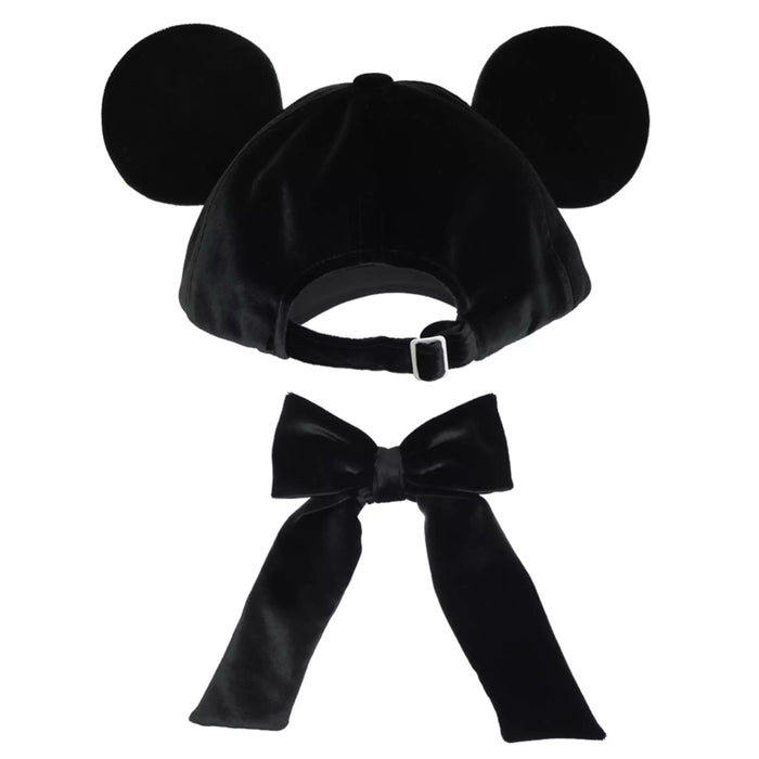 TDR 2026 Mickey Mouse with Ears Suede Hat with Big Bow for Adults Color: Black (Release Date: Oct 22, 2026)