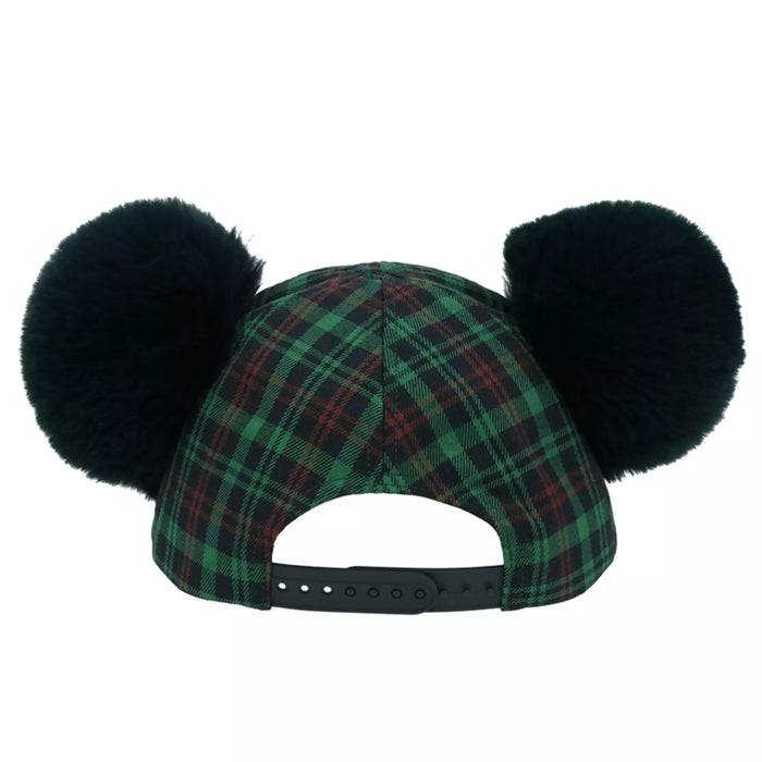 TDR 2026 Mickey Mouse Checkered Pattern with Pom Pom Ears Hat for Adults Color: Green (Release Date: Oct 22, 2026)