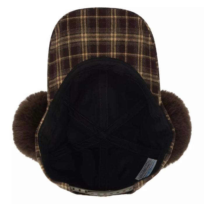 TDR 2026 Mickey Mouse Checkered Pattern with Pom Pom Ears Hat for Adults Color: Brown (Release Date: Oct 22, 2026)