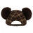 TDR 2026 Mickey Mouse Checkered Pattern with Pom Pom Ears Hat for Adults Color: Brown (Release Date: Oct 22, 2026)