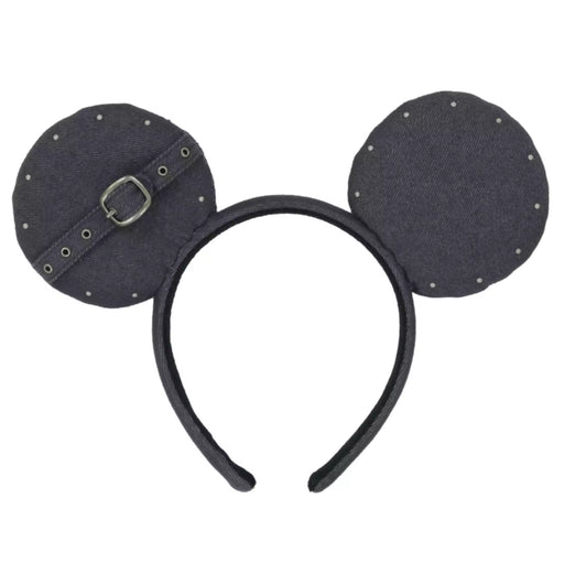 TDR - 2026 Mickey Mouse Denim-Style Fabric with Belt Ear Headband (Release Date: Oct 22, 2026)