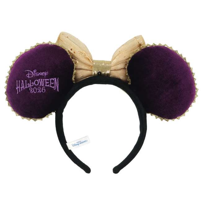 TDR - 2026 Disney Halloween Mickey & Friends Treasure Collection x Minnie Mouse "Spooky, Spiderweb-Like" Ear Headband (Release Date: Sep 15, 2026)