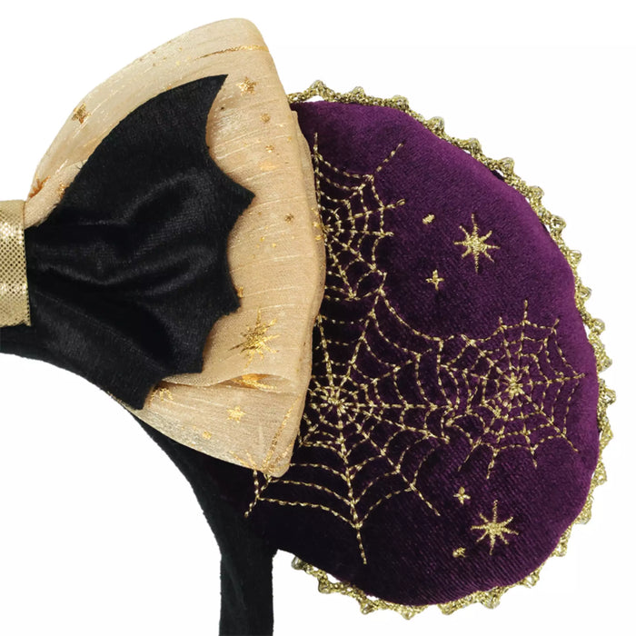 TDR - 2026 Disney Halloween Mickey & Friends Treasure Collection x Minnie Mouse "Spooky, Spiderweb-Like" Ear Headband (Release Date: Sep 15, 2026)