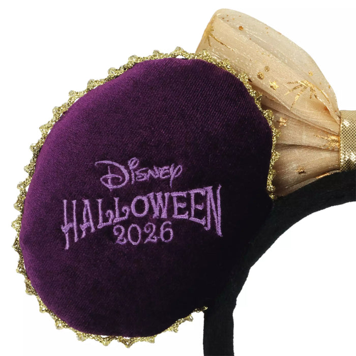 TDR - 2026 Disney Halloween Mickey & Friends Treasure Collection x Minnie Mouse "Spooky, Spiderweb-Like" Ear Headband (Release Date: Sep 15, 2026)