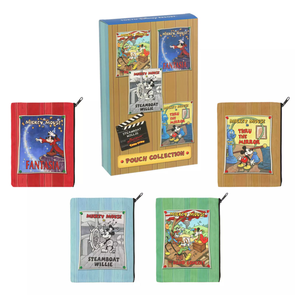 TDR - Mickey Mouse Movies Themed Mystery Pouches Full Box Set