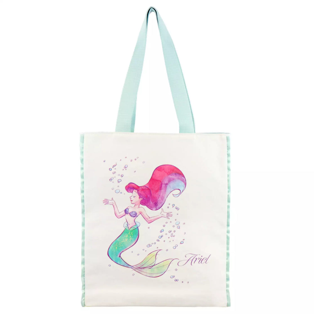 TDR- The Little Mermaid Ariel "Water Color" Design Tote Bag Size L (Release Date: Sept 19, 2024)
