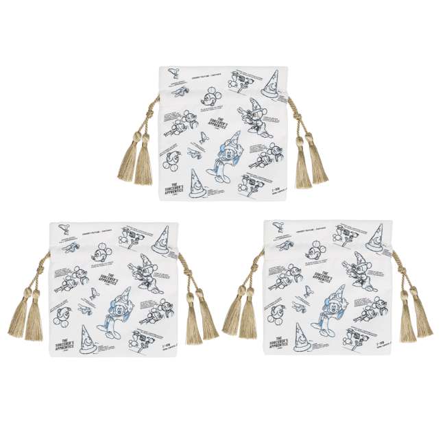 TDR - Sketches of Mickey Mouse The Sorcerer's Apprentice Drawstring Bags Set (Release Date: Nov 14, 2024)