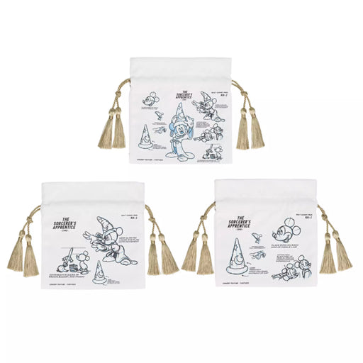 TDR - Sketches of Mickey Mouse The Sorcerer's Apprentice Drawstring Bags Set (Release Date: Nov 14, 2024)