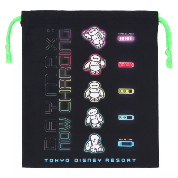 TDR - Colorful Neon & Baymax Themed Collection x Big Hero 6 Baymax Drawstring Bag (Release Date: July 1, 2025)