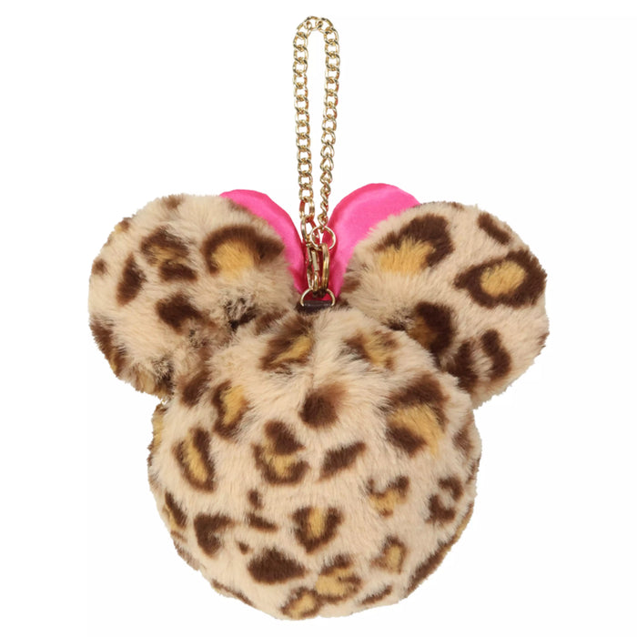 TDR - Enjoy Winter Fashion Collection x Minnie Mouse Leopard Print Fluffy Pouch (Release Date: Oct 16, 2025) (Pre Order, Restock Date is Unknown)