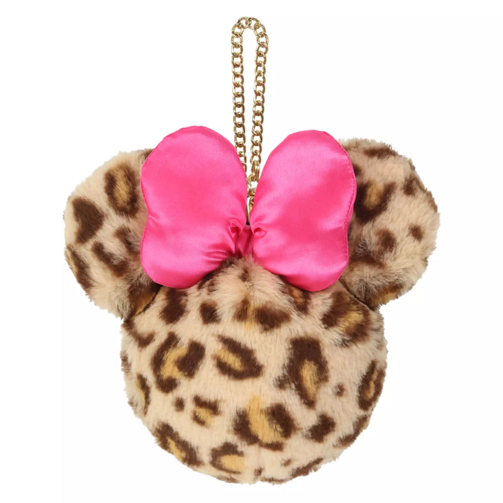 TDR - Enjoy Winter Fashion Collection x Minnie Mouse Leopard Print Fluffy Pouch (Release Date: Oct 16, 2025) (Pre Order, Restock Date is Unknown)