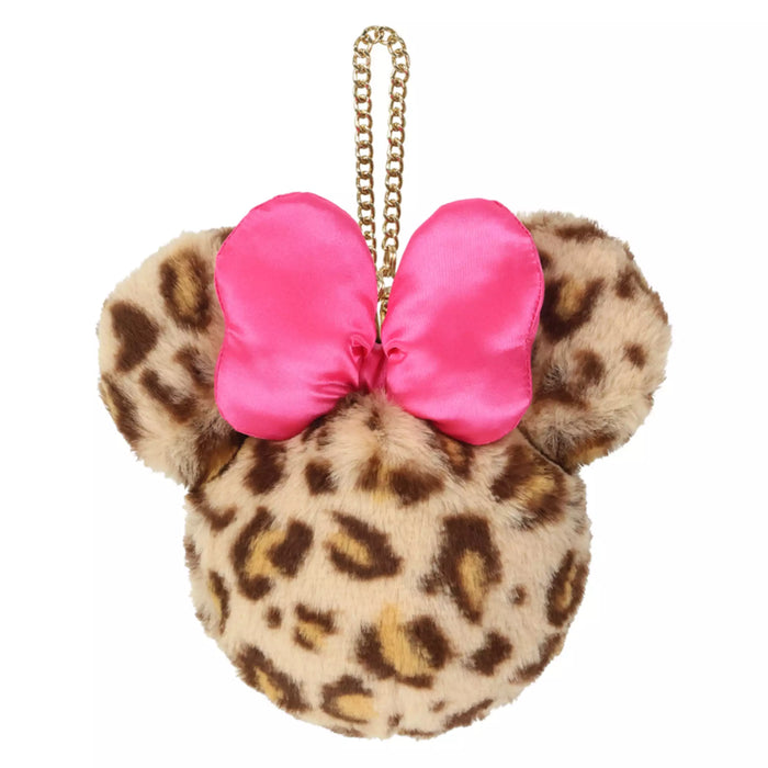 TDR - Enjoy Winter Fashion Collection x Minnie Mouse Leopard Print Fluffy Pouch (Release Date: Oct 16, 2025) (Pre Order, Restock Date is Unknown)