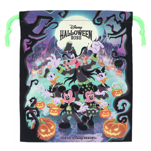TDR - 2025 Mickey & Friends Disney Halloween "Happy Haunting!" Collection x Drawstring Bag (Release Date: Sept 16, 2025)