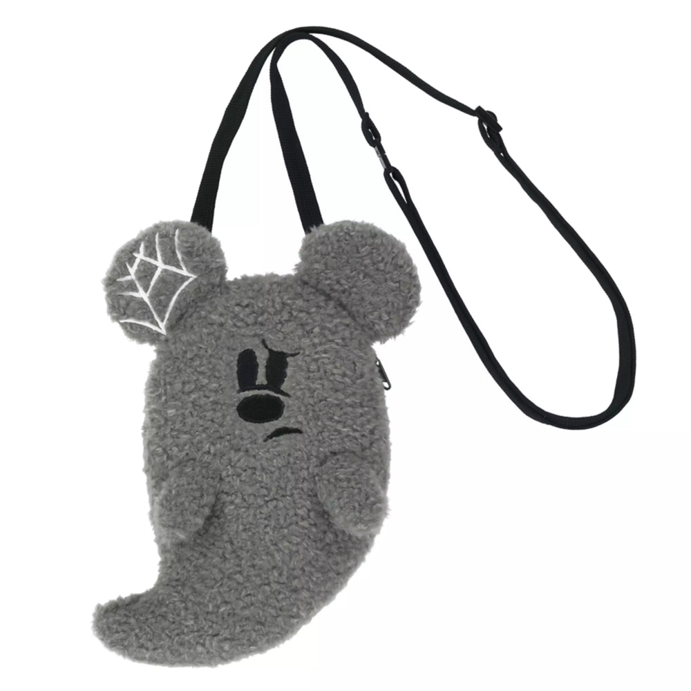 TDR - 2025 Mickey & Friends Disney Halloween "Spook Ghost Night!" Collection x Mickey Mouse Ghost Fluffy Shoulder Bag (Release Date: Sept 16, 2025)
